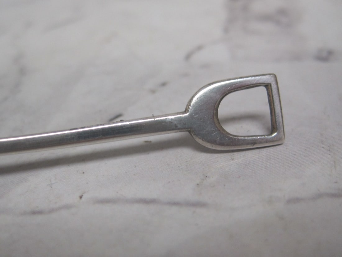 Neat Sterling Silver Figural Shovel Salt Spoon - 3