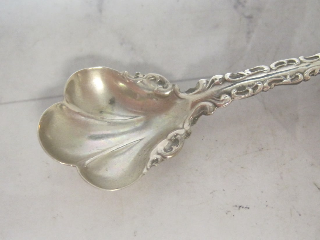 1891 Whiting Sterling Silver Master Salt Spoon - 3