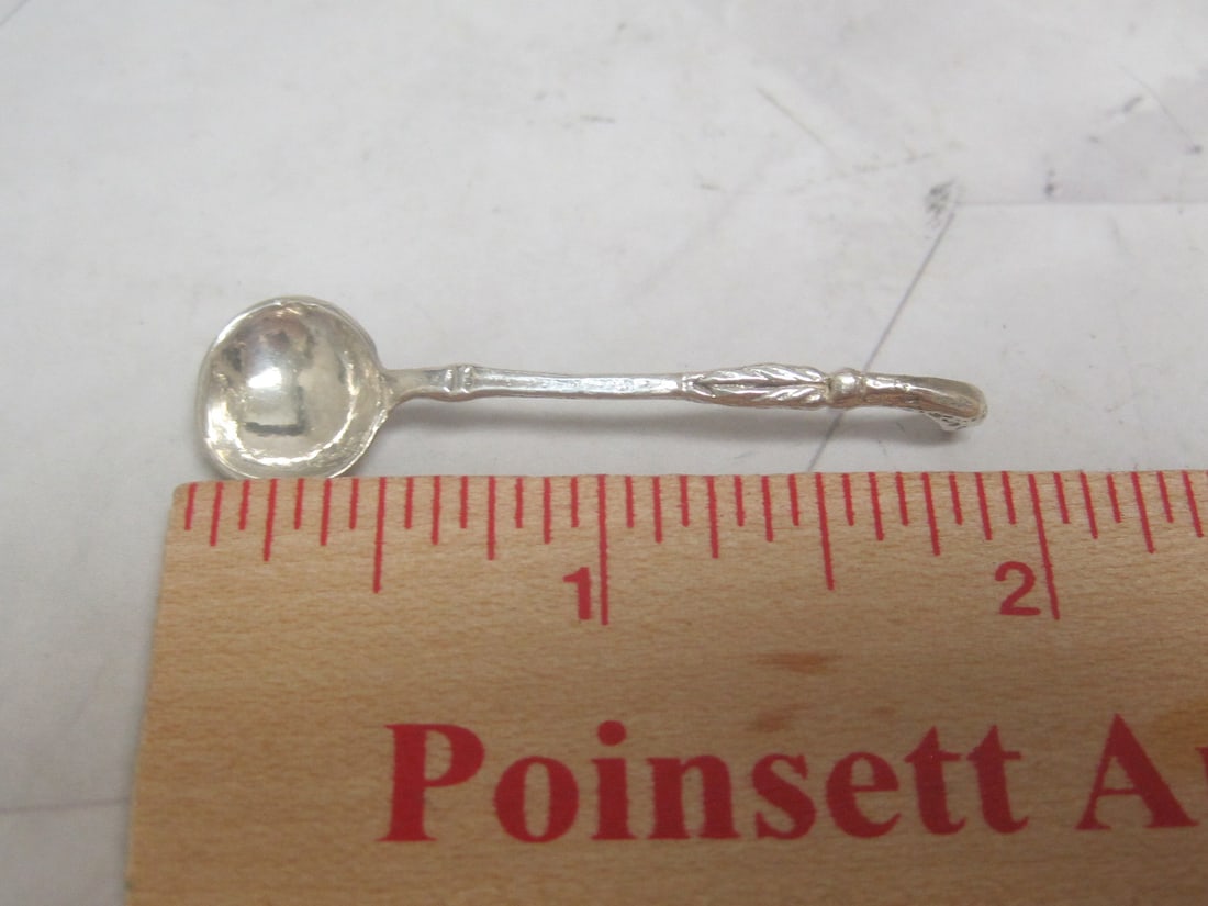 Sterling Silver Salt Spoon - 6