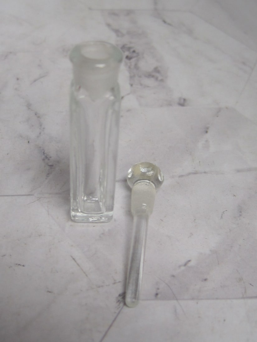 Sterling Silver & Crystal Perfume Bottle - 3