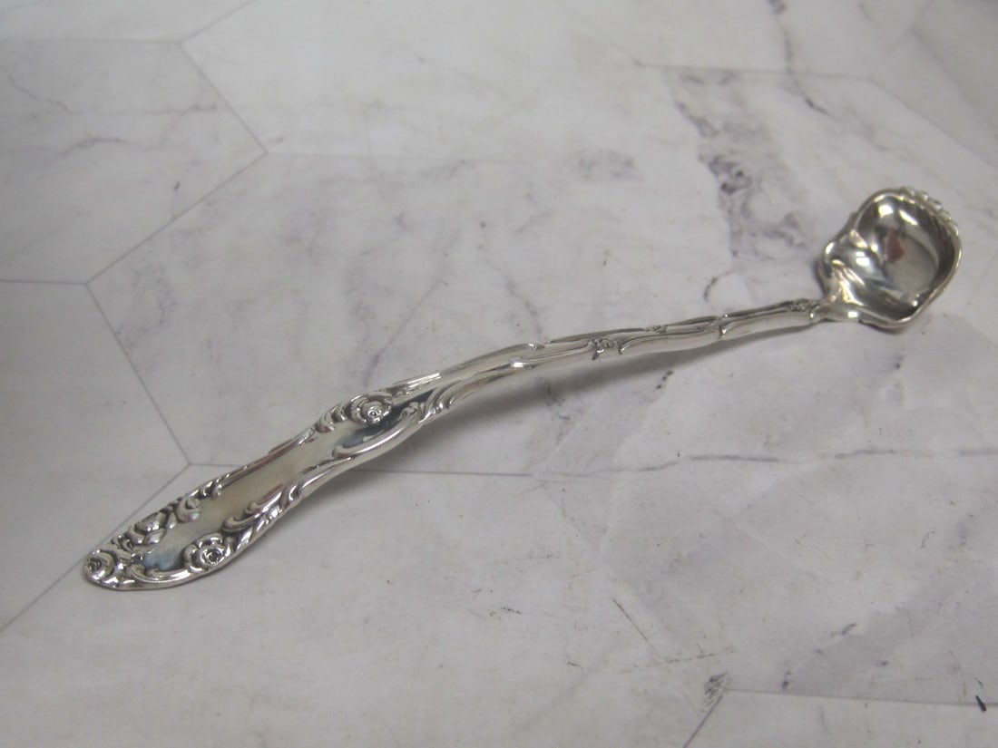 Scarce Victorian Sterling Silver Mustard Ladle (1 of 6)