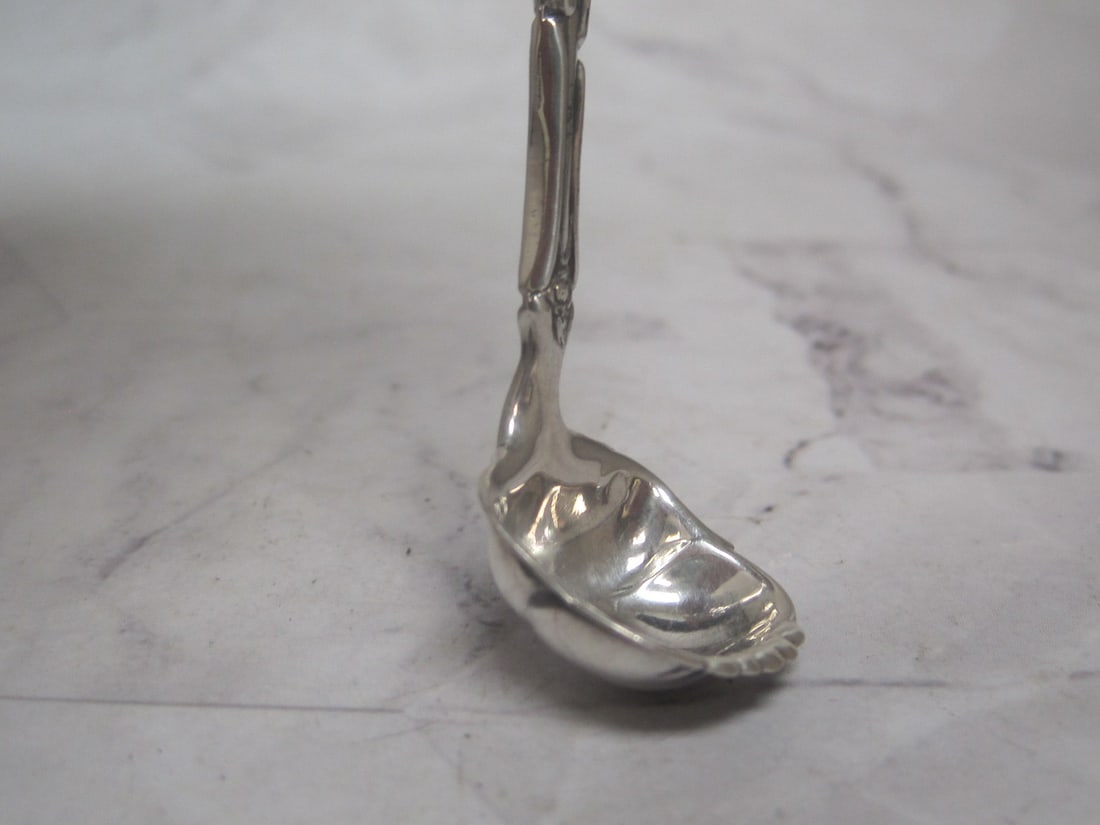 Scarce Victorian Sterling Silver Mustard Ladle - 2