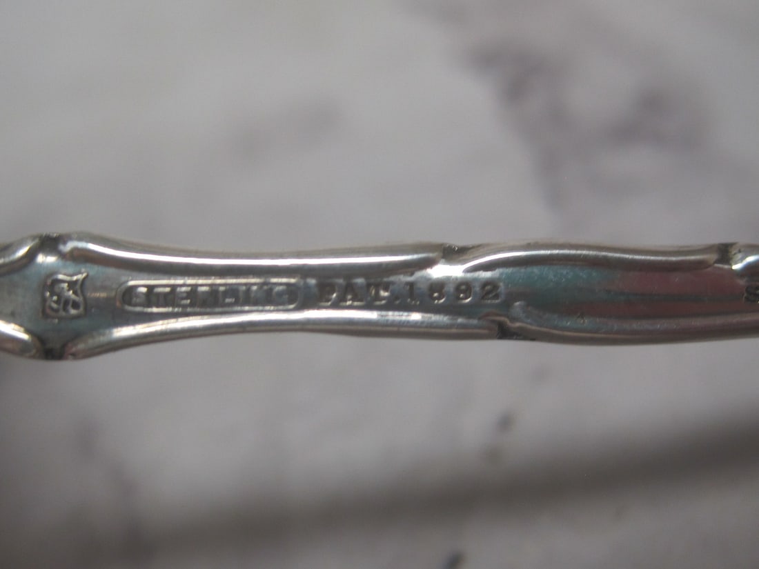 Scarce Victorian Sterling Silver Mustard Ladle - 5