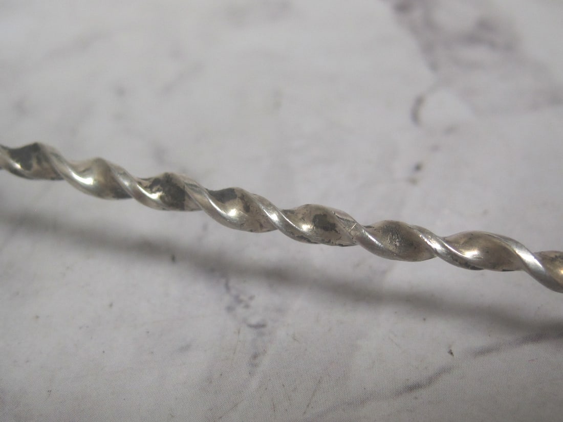 Victorian Sterling Silver Olive Spoon - 3