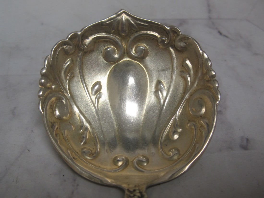 Antique Sterling Silver Serving Spoon - 2