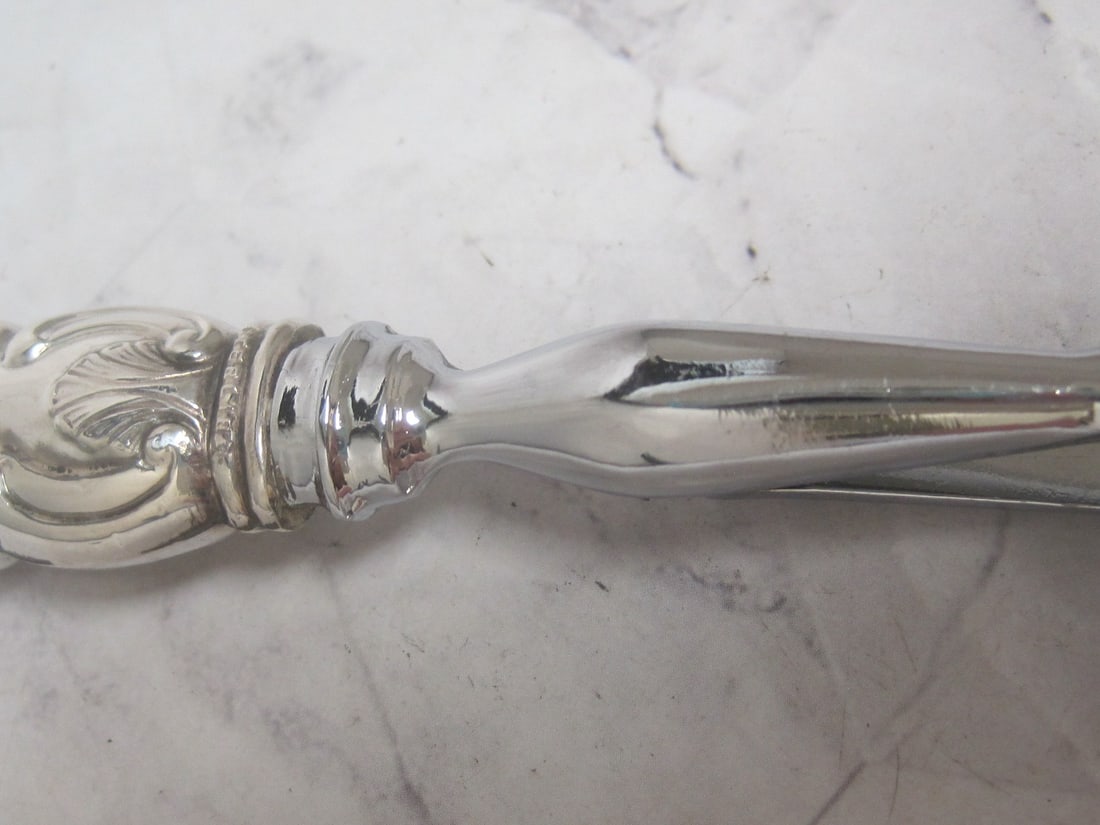 Sterling Silver Handled Meat Carving Fork - 3