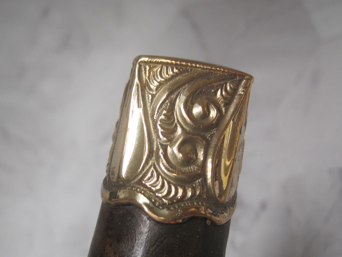 Antique Irish Blackthorn Walking Stick Handle - 3