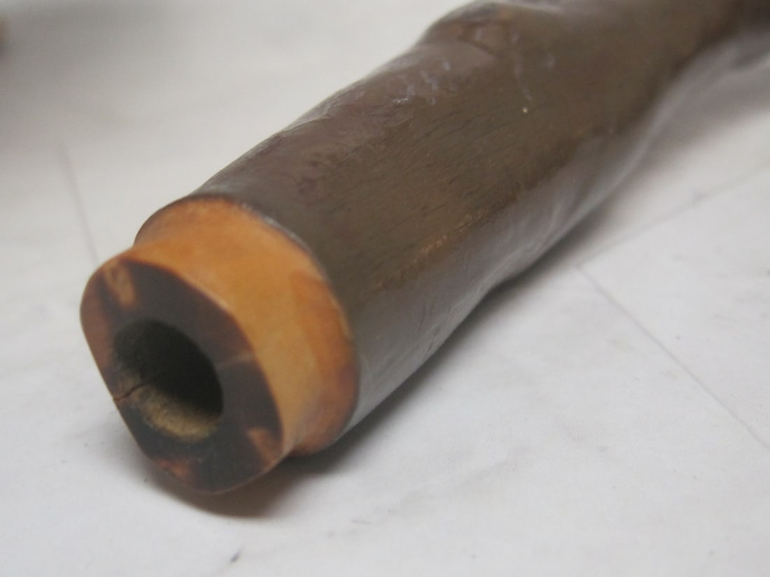 Antique Irish Blackthorn Walking Stick Handle - 6