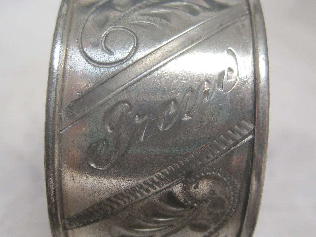 Victorian Silverplate Napkin Ring - 2