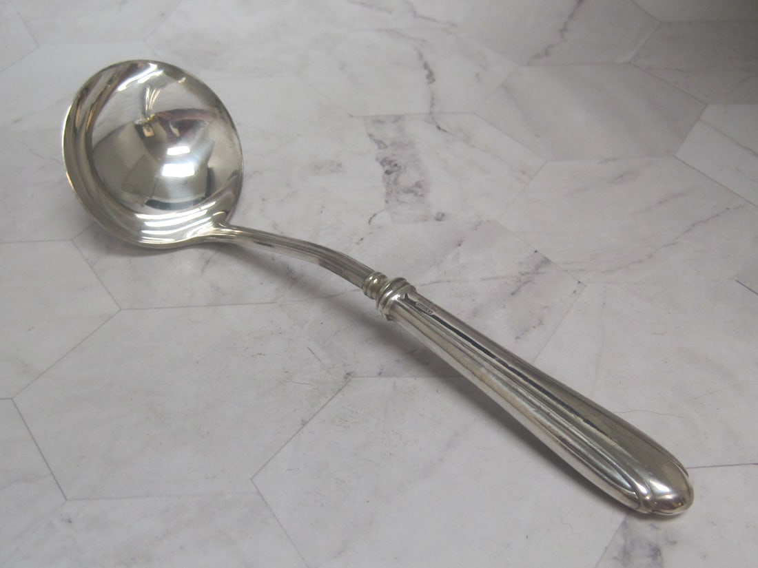 Sterling Silver Handled Gravy Ladle: 8 1/2" long