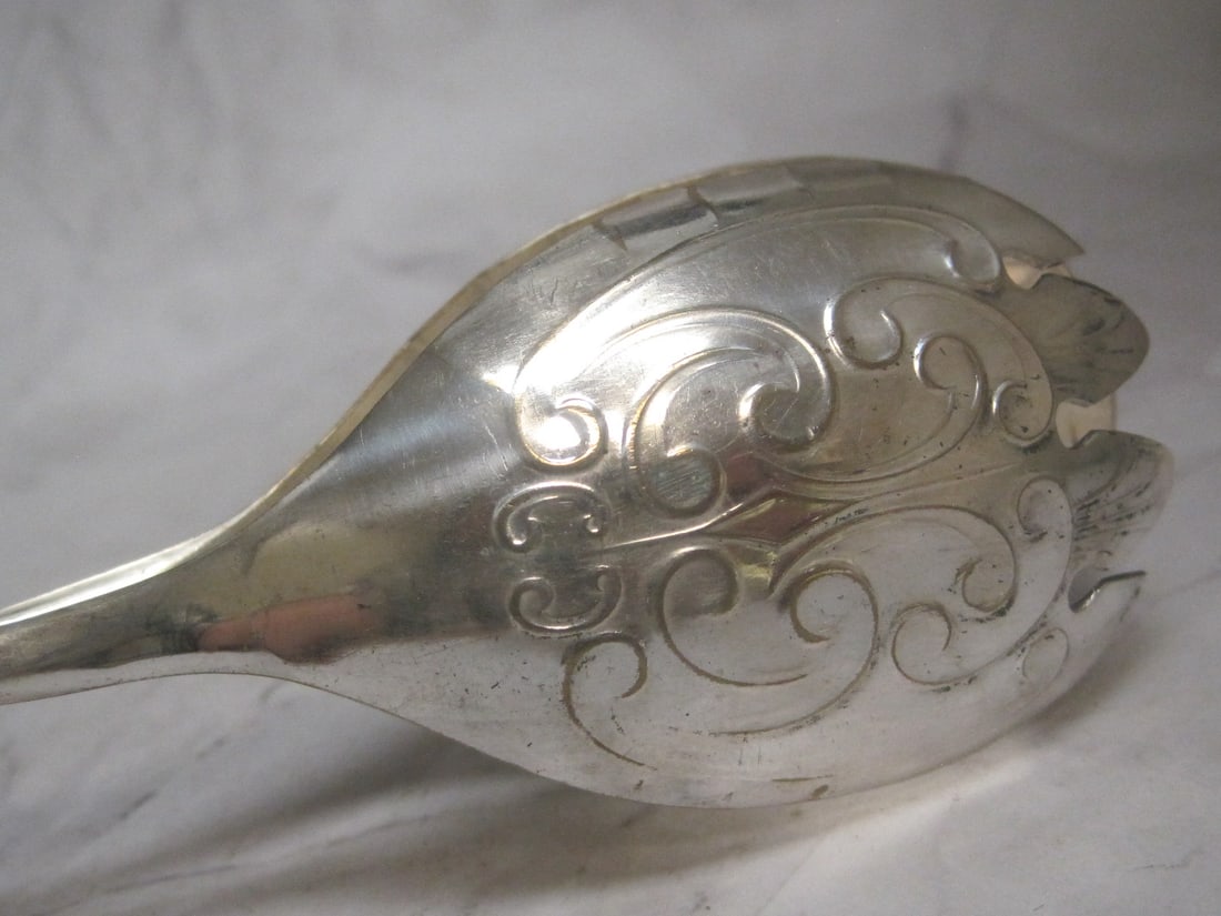 Vintage Silverplate Salad Tongs - 4