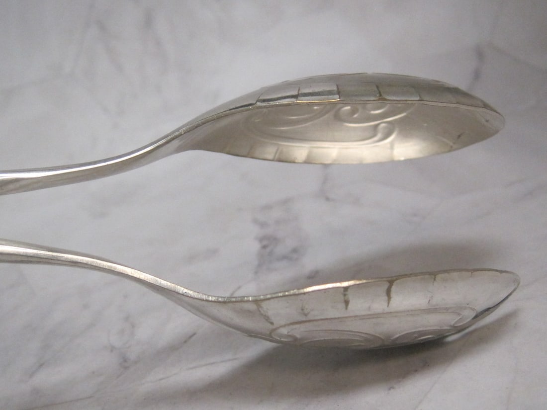 Vintage Silverplate Salad Tongs - 5