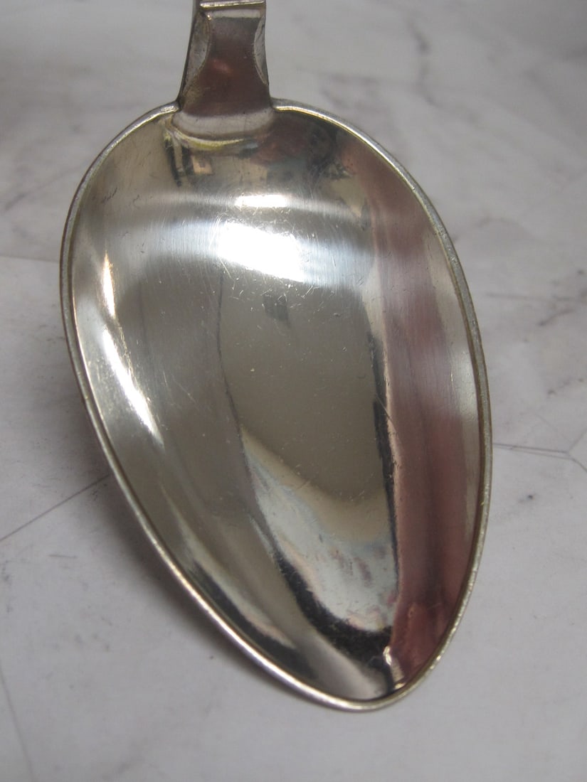 Swedish Art Deco Silverplate Serving Spoon - 4