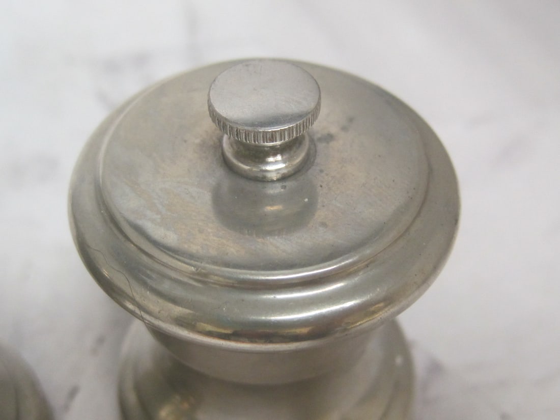 Pewter Pepper Mill & Salt Shaker - 3