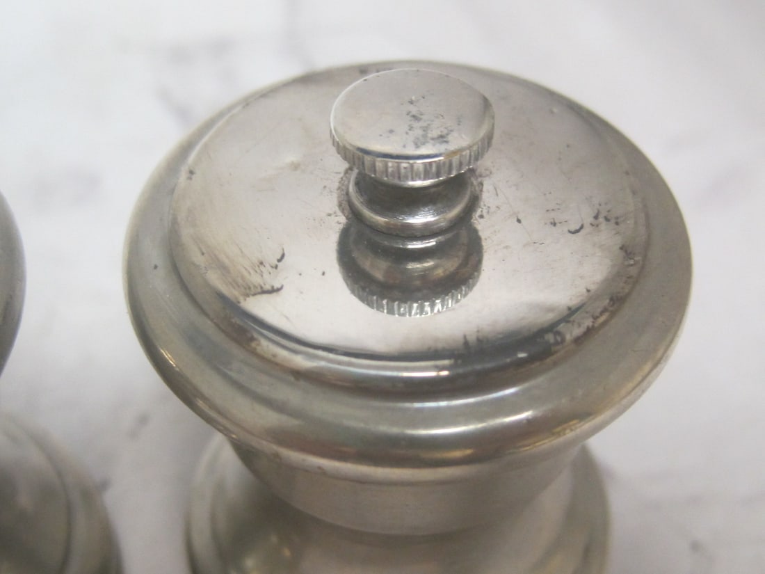 Pewter Pepper Mill & Salt Shaker - 3