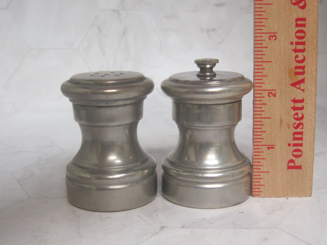 Pewter Pepper Mill & Salt Shaker - 7