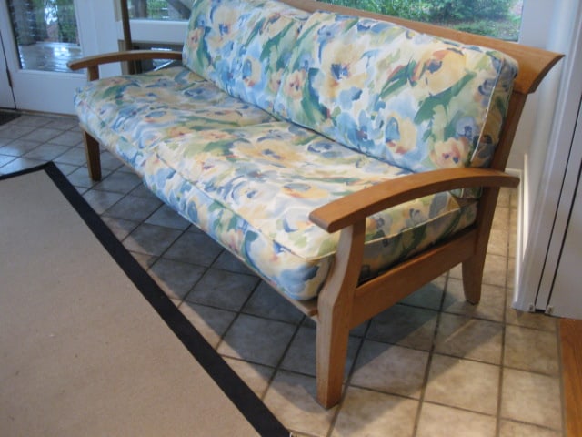 Lane WeatherMaster Indoor/Outdoor Wood Sofa with Removable Cushions - 2