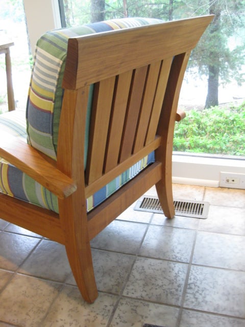 Lane WeatherMaster Indoor/Outdoor Armchair and Ottoman with Removable Cushions - 4