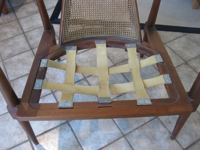Midcentury Barrel Back Armchair with Caned Back - 5