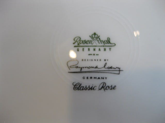 1970 Rosenthal Studio Line "Classic Rose" China by Designer Raymond Loewy - 10
