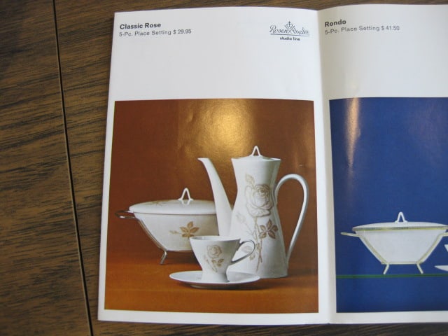 1970 Rosenthal Studio Line "Classic Rose" China by Designer Raymond Loewy - 7