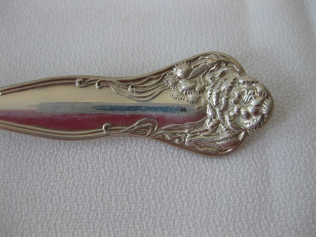 12 Vintage Victorian Sterling Spoons with Floral Design - 3