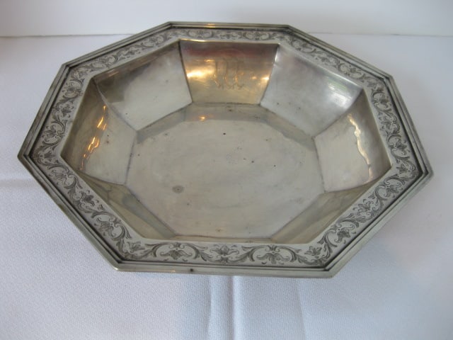 Vintage Alvin Sterling Octagonal Bowl (1 of 9)