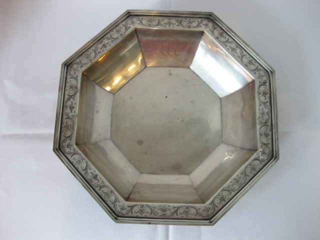 Vintage Alvin Sterling Octagonal Bowl - 2
