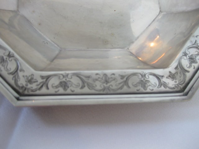 Vintage Alvin Sterling Octagonal Bowl - 4