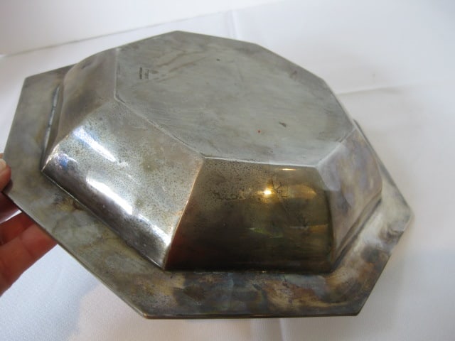 Vintage Alvin Sterling Octagonal Bowl - 6