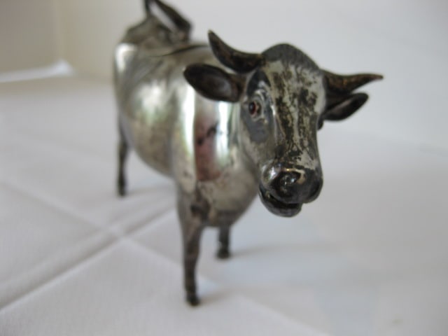 Sterling Cow Form Creamer - 2
