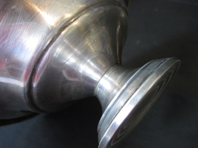 Weighted Sterling Candle Holder with Glass Bonbon Dishes, Weighted Sterling Compote - 4