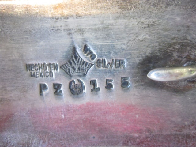 Mexican 925 Sterling Belt Buckle - 3