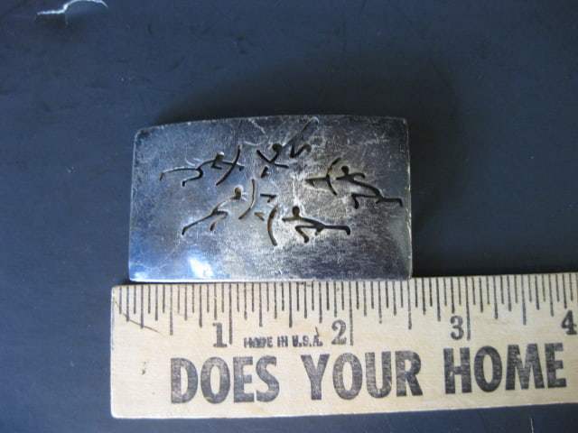 Mexican 925 Sterling Belt Buckle - 4