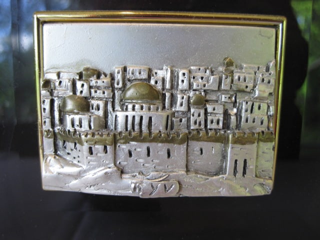 Israeli Artist SAAD Framed 3-D Cristal Sterling Silver 925 Accented Artwork - 2