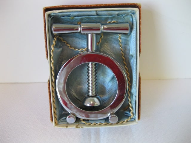 Heavy German Stainless Steel Screw Nut Cracker in Original Box: .