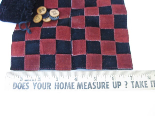 Tigo Leather Travel Chess/Checker Set - 6