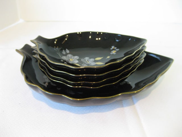 Handpainted Color Stone BFC 5 Piece Nut/Candy Dish Set - 8