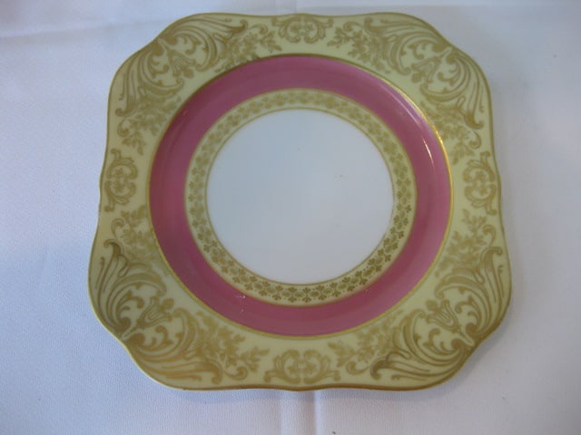 12 PT Bavaria Tirschenreuth Gold Gilt Decorated Salad Plates - 2