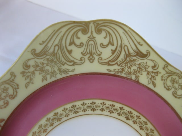 12 PT Bavaria Tirschenreuth Gold Gilt Decorated Salad Plates - 3
