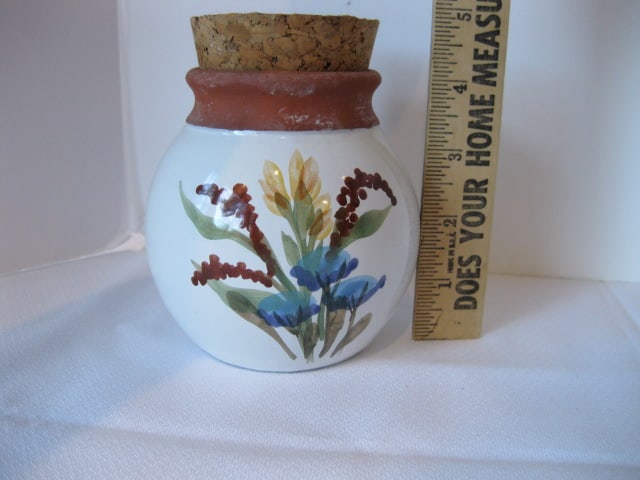 Signed Studio Pottery Bowls, Plate, Cork Stoppered Jar, Tumbler and Elephant Cup - 18
