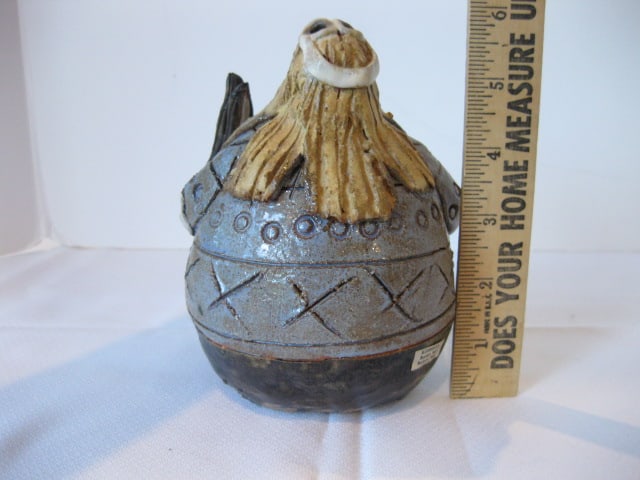 AP Meaders Signed Skier Pottery Figure - 4