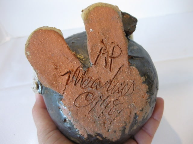 AP Meaders Signed Skier Pottery Figure - 6