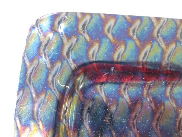 Art Glass Amberina and Iridescent Plates - 3
