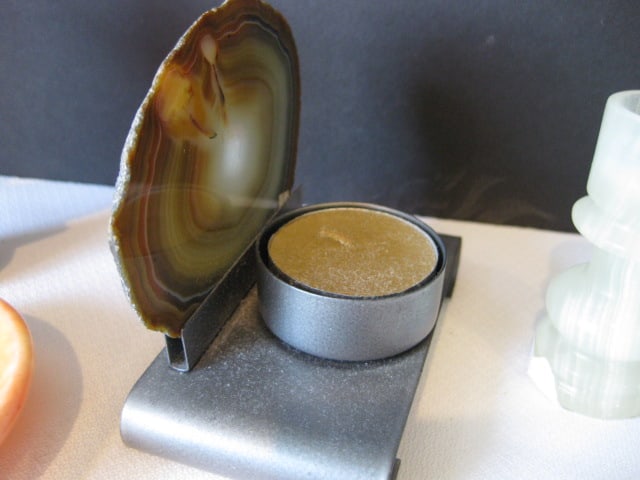Carved Polished Stone Figures, Sliced Geode Tealight, Rough Cut Chunk Rock Formation, etc. - 8