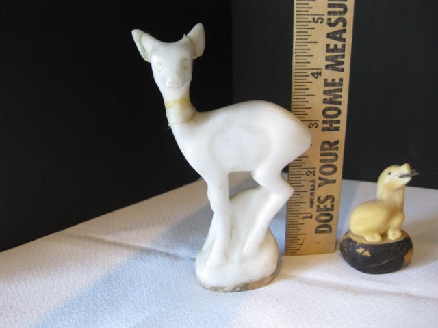 Carved Polished Stone Figures, Sliced Geode Tealight, Rough Cut Chunk Rock Formation, etc. - 9
