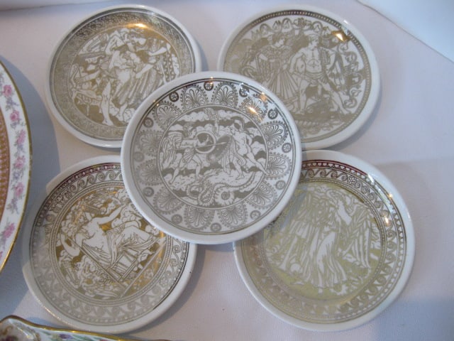 Porcelain Plate, Tidbit Dishes, Creamer, Ashtrays, etc. - 5
