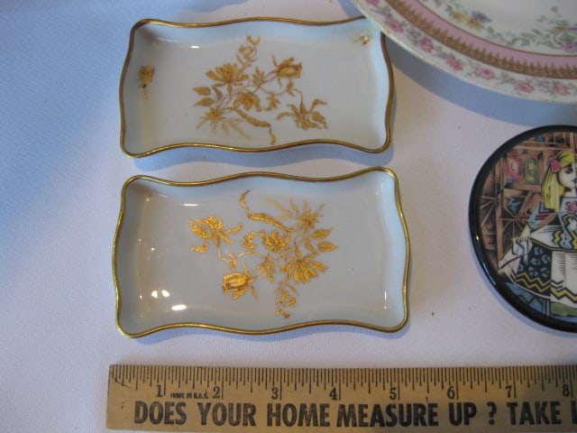 Porcelain Plate, Tidbit Dishes, Creamer, Ashtrays, etc. - 8