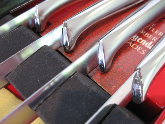 Two 4 Piece Gerber Legendary Blade Steak Knife Sets in Original Boxes - 9