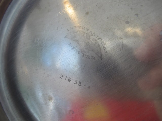 Silverplate Serving Trays and Pewter Revere Bowl - 15